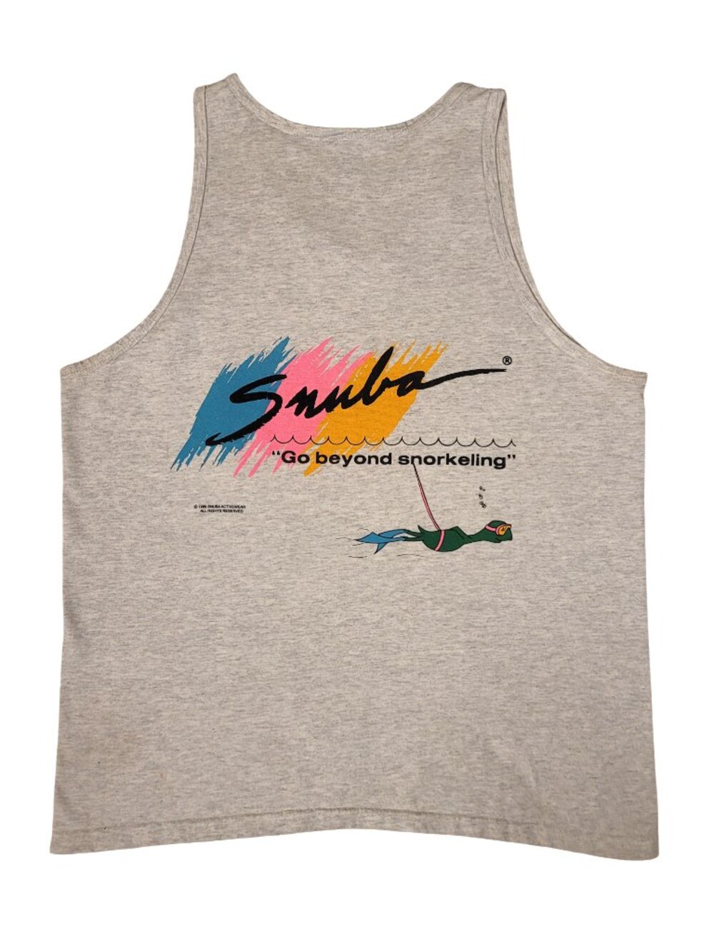 80s Snuba Tours Hawaii Anvil Men's Tank Large